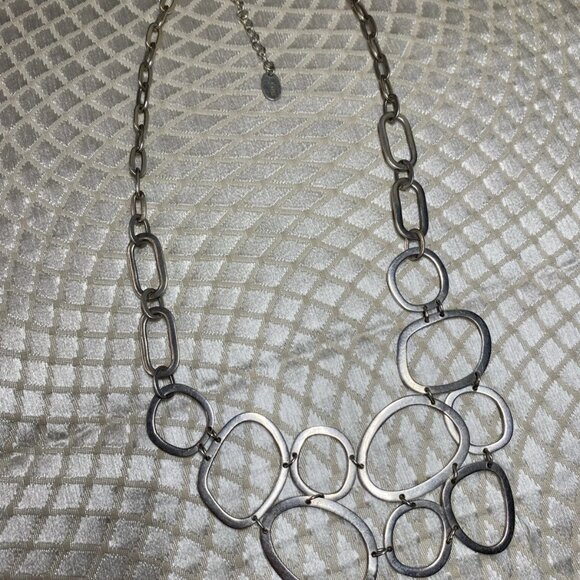 GLP Sterling Silver 925 Oval Link Necklace 16” w/ 1.5” Drop, 24.57g - Picture 10 of 12